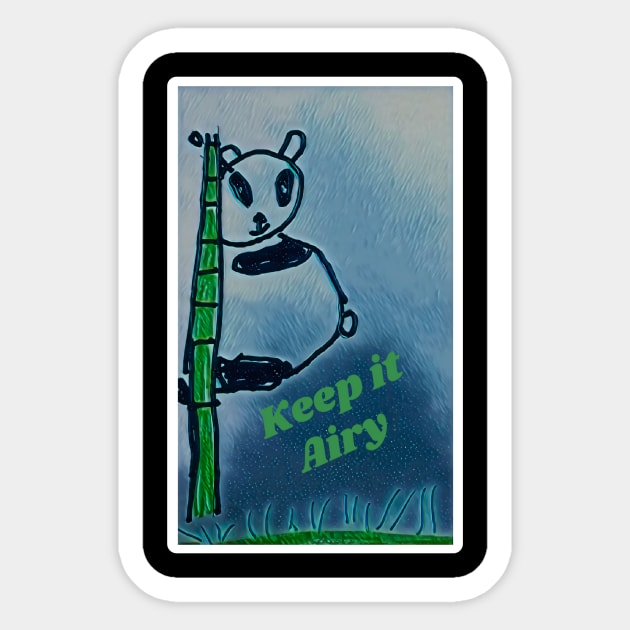 Keep it Airy: Panchito the Panda Sticker by Keep it Airy